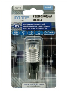 Светодиодная лампа MTF Light W21W белый